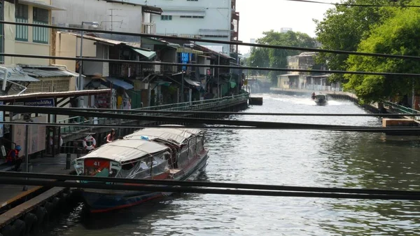 Bangkok Thailandia Luglio 2019 Canale Come Classica Acqua Tipica Trasporto — Foto Stock