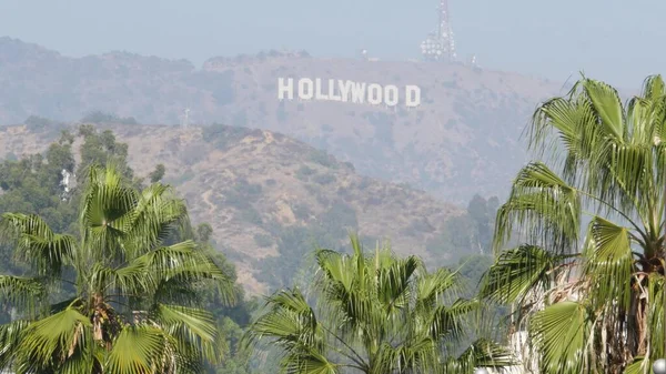 Los Angeles California Abd Nov 2019 Ikonik Hollywood Işareti Sinema — Stok fotoğraf