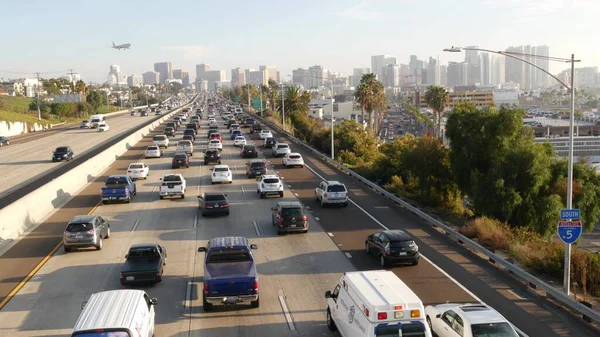 San Diego Kalifornia Usa Styczeń 2020 Ruchliwa Autostrada Międzymiastowa Korki — Zdjęcie stockowe
