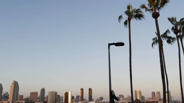 Metropolis Şehir Silueti Yüksek Gökdelenler San Diego Körfezi Kaliforniya Abd — Stok fotoğraf