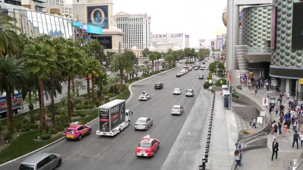 Las Vegas Nevada Usa Mar 2020 Strip Boulevard Con Casinò — Foto Stock