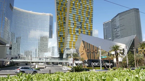 Las Vegas Nevada Eua Mar 2020 Futuristic Citycenter Casinos Sin — Fotografia de Stock