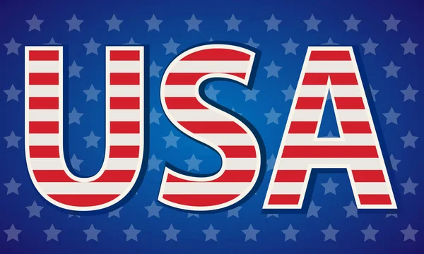 Symbol USA. Ikona flagi USA. Ilustracja wektorowa. — Wektor stockowy