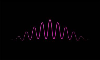 soyut mavi dijital eşitleyici, ses dalgası desen elementinin vektörü