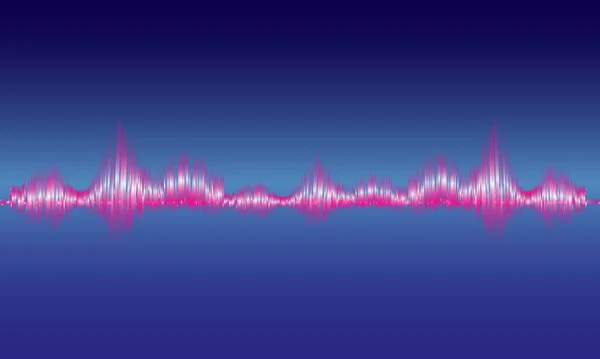 Abstrait Égaliseur Numérique Bleu Vecteur Modèle Onde Sonore Elemen — Image vectorielle