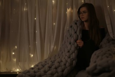 Kızıl saçlı Genç kadın gözlük, işkadını kavramı