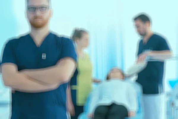 Läkare Medicinsk Uniform Sjukhus Akutsjukvård — Stockfoto