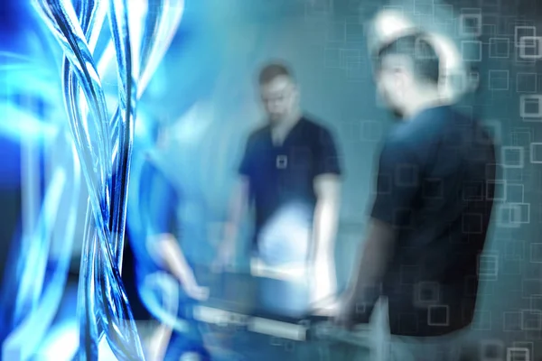 Junge Ärzte Uniform Bei Der Arbeit Operationssaal Konzept Der Modernen — Stockfoto