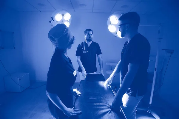 Junge Ärzte Medizinischer Uniform Bei Der Arbeit Konzept Der Modernen — Stockfoto