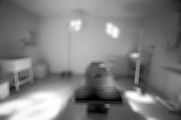 Gabinet Lekarski Wnętrze Chirurgiczne Tabeli — Zdjęcie stockowe