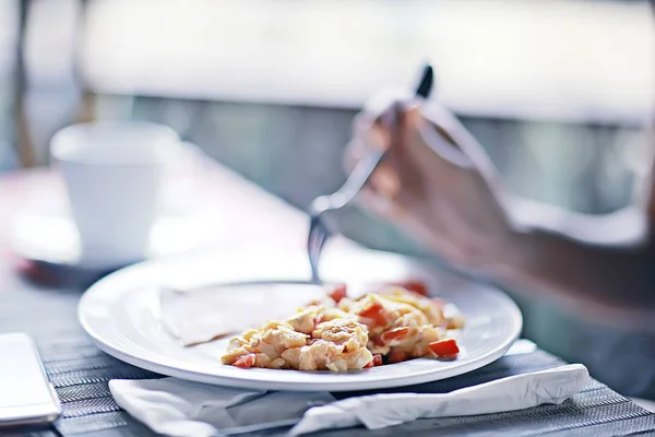 Desayuno Verano Hotel Comida Fresca Verano — Foto de Stock