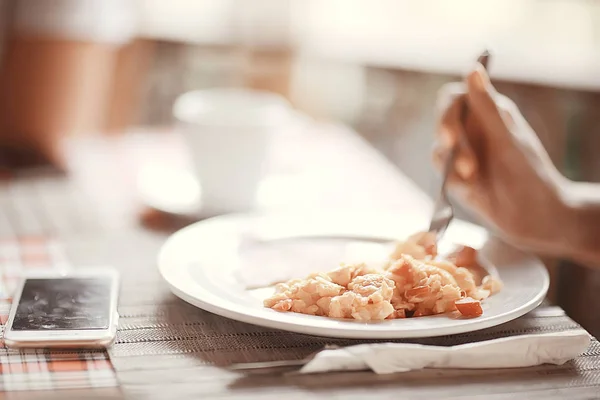 Desayuno Verano Hotel Comida Fresca Verano — Foto de Stock