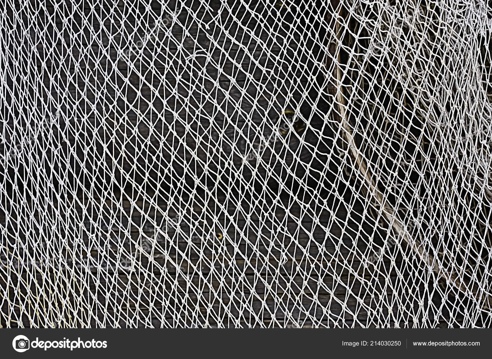 Old Fishing Net Texture Rustic Background — Stock Photo © xload #214030250