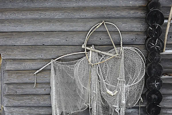 Old Fishing Net Texture Rustic Background — Stock Photo, Image