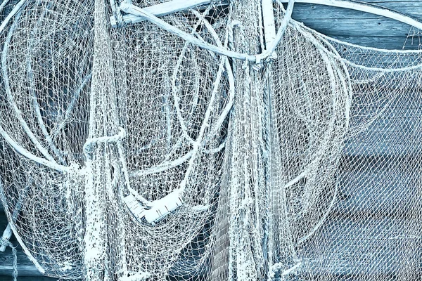 Old Fishing Net Texture Rustic Background — Stock Photo, Image