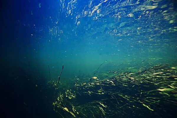Unterwasser Berg Klaren Fluss Unterwasser Foto Einem Süßwasser Fluss Schnelle — Stockfoto