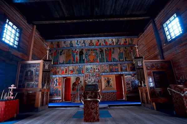 Iglesia Rusa Madera Arquitectura Ortodoxa Madera —  Fotos de Stock