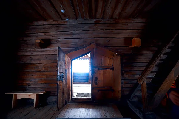 Russian Wooden Church Orthodox Wooden Architecture — Stock Photo, Image