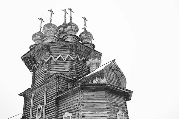 Architektur Der Alten Kizhi Kirche Winterblick Russland — Stockfoto