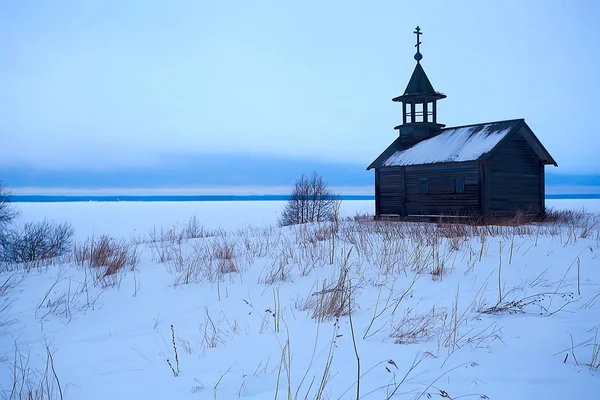 Architecture Old Kizhi Church Winter View Russia — Stock Photo, Image