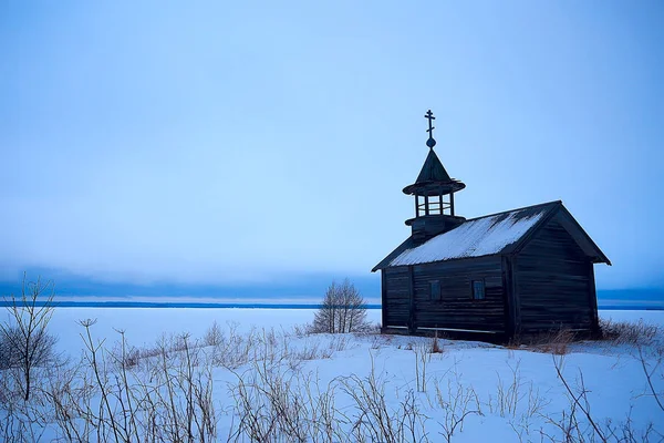 Architecture Old Kizhi Church Winter View Russia — Stock Photo, Image