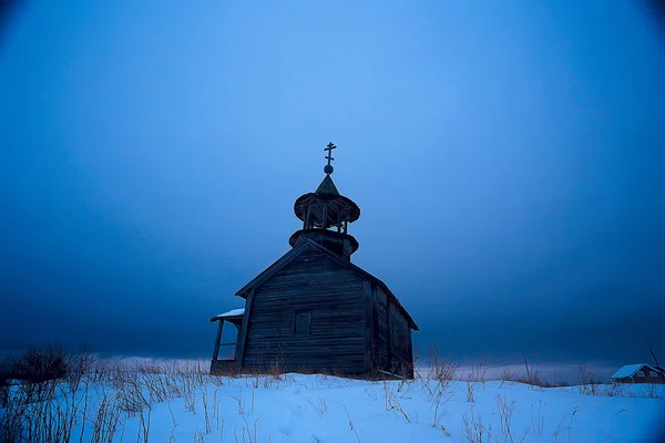 Architecture Old Kizhi Church Winter View Russia — Stock Photo, Image
