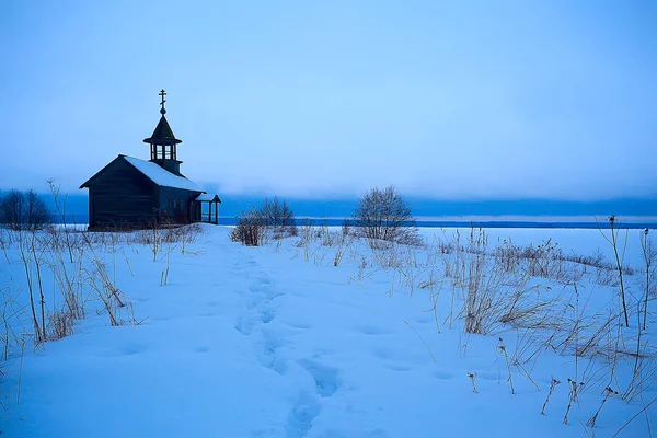 Architecture Old Kizhi Church Winter View Russia — Stock Photo, Image