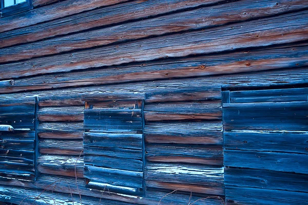 Casas Madera Campiña Rusa Arquitectura Madera Paisaje Invierno Pueblo Ruso —  Fotos de Stock