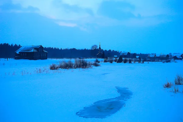 Rzeki Snowy Pole Mgła Zima Panoramicznym — Zdjęcie stockowe