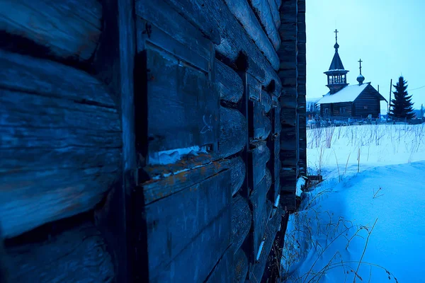 Architektur Der Alten Kizhi Kirche Winterblick Russland — Stockfoto