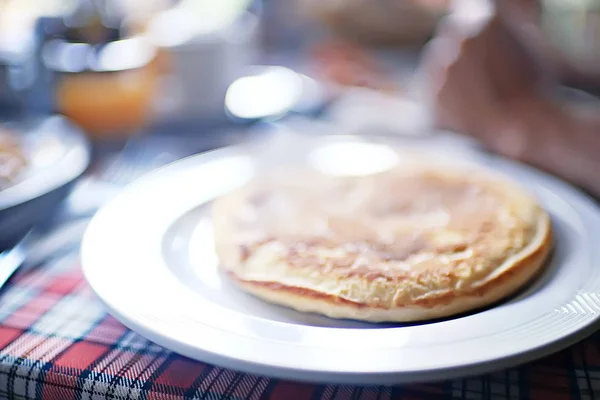 Летний Завтрак Отеле Свежая Летняя Еда — стоковое фото