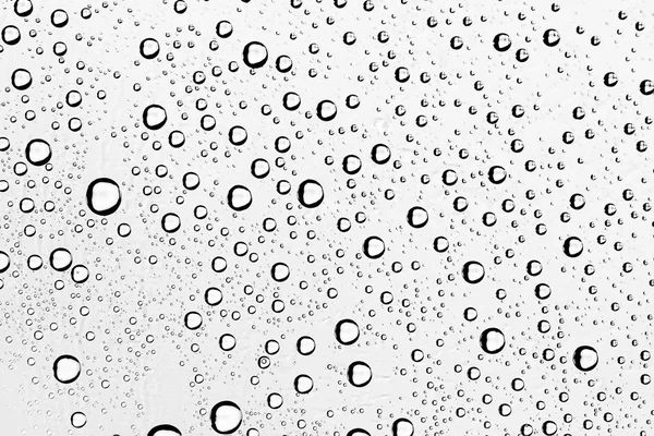 White Wet Background Raindrops Window Glass Concept Autumn Weather — Fotografie, imagine de stoc