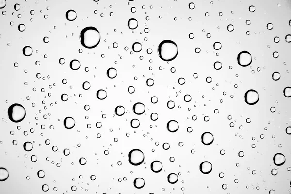 White Wet Background Raindrops Window Glass Concept Autumn Weather — Stock Photo, Image