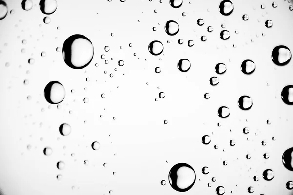 Weißer Nasser Hintergrund Regentropfen Auf Fensterglas Konzept Des Herbstwetters — Stockfoto