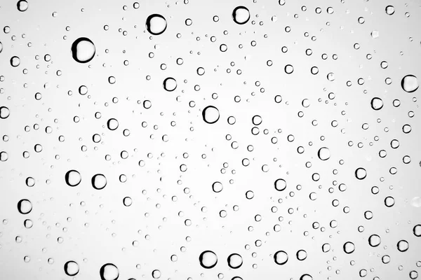 White Wet Background Raindrops Window Glass Concept Autumn Weather — Fotografie, imagine de stoc