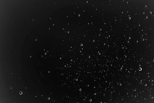 Czarne Mokre Podłoże Krople Deszczu Oknie Szkło Pojęcie Jesienna Pogoda — Zdjęcie stockowe