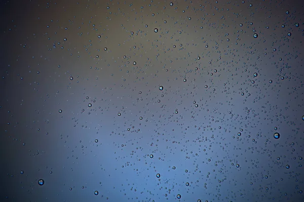 Gray Wet Background Raindrops Window Glass Concept Autumn Weather — Stock Photo, Image