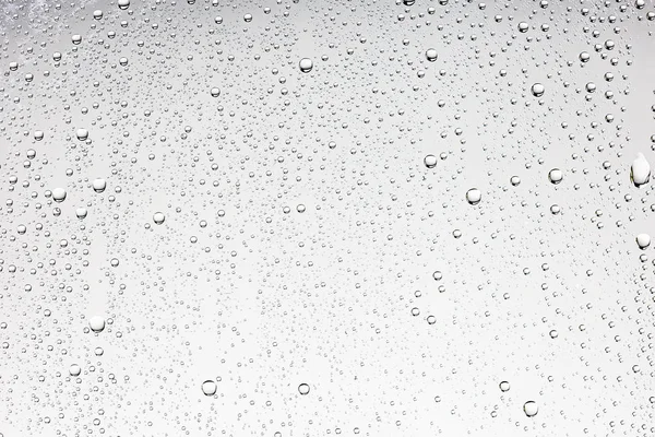 Fondo Húmedo Blanco Gotas Lluvia Vidrio Ventana Concepto Clima Otoño —  Fotos de Stock