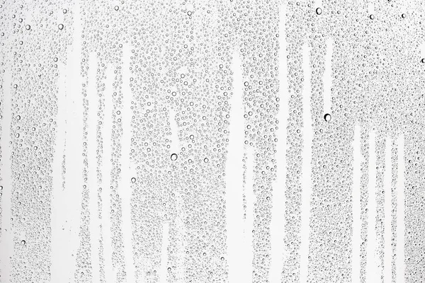 Vita Våta Bakgrund Regndroppar Fönsterglas Begreppet Höstväder — Stockfoto