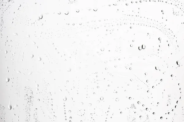 Λευκό Υγρό Φόντο Σταγόνες Βροχής Τζάμι Έννοια Του Τον Καιρό — Φωτογραφία Αρχείου