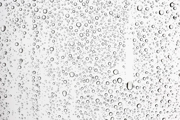 Gray Wet Background Raindrops Window Glass Concept Autumn Weather — Stock Photo, Image