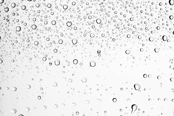 White Wet Background Raindrops Window Glass Concept Autumn Weather — Stock Photo, Image