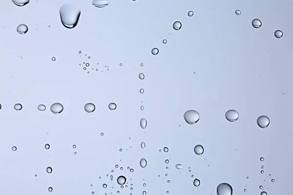 Gray Wet Background Raindrops Window Glass Concept Autumn Weather — Stock Photo, Image