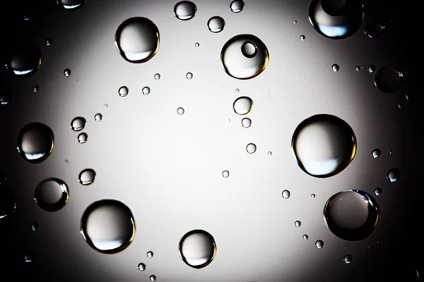 Svart Våt Bakgrund Regndroppar Fönsterglas Begreppet Höstväder — Stockfoto