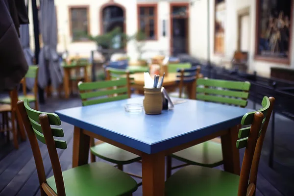 背景餐馆或餐馆对象在一个模糊的背景 美丽的散景 复古背景彩色咖啡馆 — 图库照片