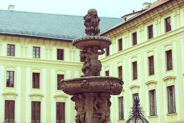 Arquitetura Antiga Rua Praga República Checa — Fotografia de Stock