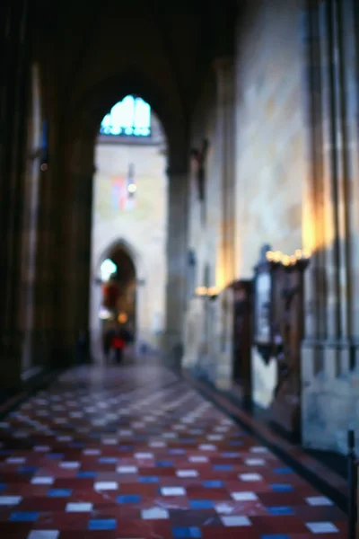 Interior Catedral Católica Praga República Checa — Fotografia de Stock