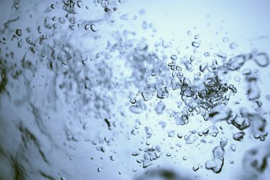 Hava kabarcıkları soyut sualtı doku 