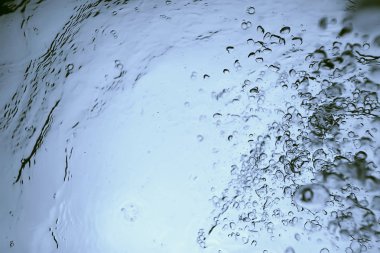 Hava kabarcıkları soyut sualtı doku 