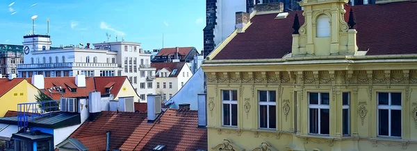 Panorama Château Prague Architecture Antique République Tchèque — Photo